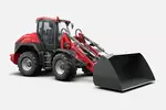 Weidemann wheel loader 9080 cabin with light material bucket, studio