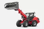 Weidemann telescopic wheel loader 3060T with shear grab, studio