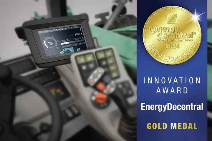 Das integrierte, dynamische Wiegesystem ist im Rahmen der EnergyDecentral mit der Goldmedaille 2024 der DLG ausgezeichnet.