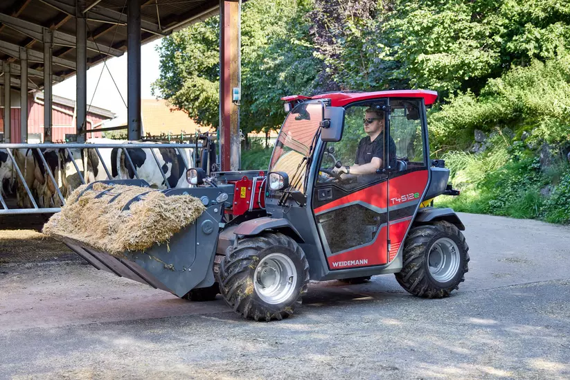 Weidemann Teleskoplader T4512e Rekuperation im Einsatz